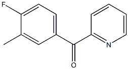 2-(4-FLUORO-3-METHYLBENZOYL)PYRIDINE 结构式