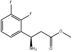 Methyl (3R)-3-amino-3-(2,3-difluorophenyl)propanoate 结构式