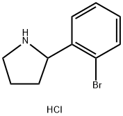 2-(2-溴苯基)吡咯烷盐酸盐 结构式
