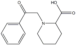 1-(2-OXO-2-PHENYLETHYL)PIPERIDINE-2-CARBOXYLIC ACID 结构式