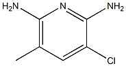 3-CHLORO-5-METHYLPYRIDINE-2,6-DIAMINE 结构式