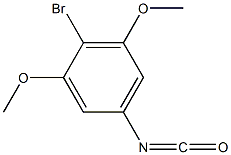 2-BROMO-5-ISOCYANATO-1,3-DIMETHOXYBENZENE 结构式