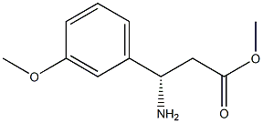 (S)-3-氨基-3-(3-甲氧基苯基)丙酸甲酯 结构式
