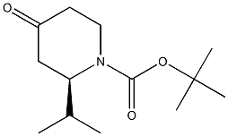 (2R)-2-ISOPROPYL-4-OXOPIPERIDINE, N-BOC PROTECTED 结构式