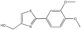 [2-(3,4-DIMETHOXYPHENYL)-1,3-THIAZOL-4-YL]METHANOL 结构式