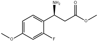 METHYL (3S)-3-AMINO-3-(2-FLUORO-4-METHOXYPHENYL)PROPANOATE 结构式