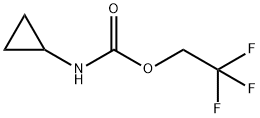 2,2,2-三氟乙基N-环丙基氨基甲酸酯 结构式
