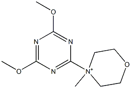 4-(4,6-DIMETHOXY-1,3,5-TRIAZIN-2-YL)-4-METHYLMORPHOLINIUM 结构式