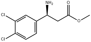 (S)-3-氨基-3-(3,4-二氯苯基)丙酸甲酯 结构式