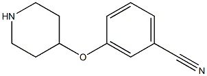 3-(哌啶-4-氧基)苯甲腈 结构式