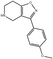 3-(4-甲氧基苯基)-4,5,6,7-四氢异噁唑并[4,5-C]吡啶 结构式