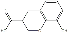 8-HYDROXYCHROMANE-3-CARBOXYLIC ACID 结构式