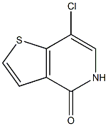 7-CHLOROTHIENO[3,2-C]PYRIDIN-4(5H)-ONE 结构式