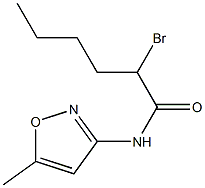 2-BROMO-N-(5-METHYLISOXAZOL-3-YL)HEXANAMIDE 结构式