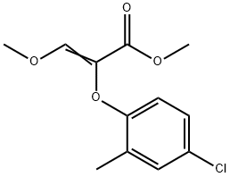 METHYL 2-(4-CHLORO-2-METHYLPHENOXY)-3-METHOXYACRYLATE 结构式