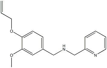 1-(4-(ALLYLOXY)-3-METHOXYPHENYL)-N-(PYRIDIN-2-YLMETHYL)METHANAMINE 结构式