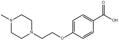 4-[2-(4-METHYL-PIPERAZIN-1-YL)-ETHOXY]-BENZOIC ACID 结构式