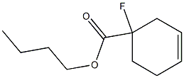 BUTYL 1-FLUOROCYCLOHEX-3-ENCARBOXYLATE 结构式