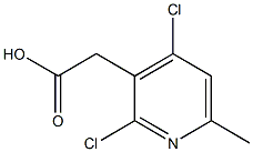 (2,4-DICHLORO-6-METHYLPYRIDIN-3-YL)ACETIC ACID 结构式