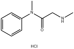 N-METHYL-2-METHYLAMINO-N-PHENYL-ACETAMIDE HCL 结构式