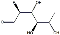 2-FLUORO-2-DEOXY-L-FUCOSE 结构式