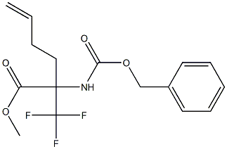 METHYL 2-([(BENZYLOXY)CARBONYL]AMINO)-2-(TRIFLUOROMETHYL)HEX-5-ENOATE 结构式