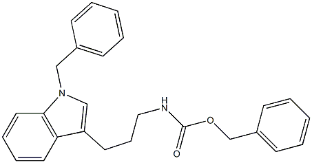 BENZYL 3-(1-BENZYL-1H-INDOL-3-YL)PROPYLCARBAMATE 结构式