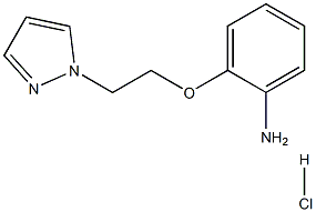 2-(2-PYRAZOL-1-YL-ETHOXY)-PHENYLAMINE HYDROCHLORIDE 结构式