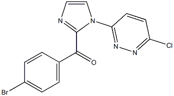 (4-BROMOPHENYL)[1-(6-CHLOROPYRIDAZIN-3-YL)-1H-IMIDAZOL-2-YL]METHANONE 结构式