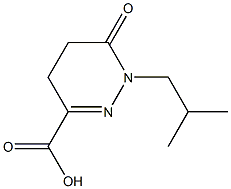 1-ISOBUTYL-6-OXO-1,4,5,6-TETRAHYDROPYRIDAZINE-3-CARBOXYLIC ACID 结构式