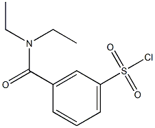 3-[(DIETHYLAMINO)CARBONYL]BENZENESULFONYL CHLORIDE 结构式