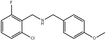 N-(2-CHLORO-6-FLUOROBENZYL)-N-(4-METHOXYBENZYL)AMINE 结构式