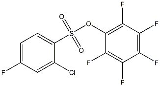 PENTAFLUOROPHENYL 2-CHLORO-4-FLUORO-BENZENESULFONATE 结构式