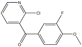 2-Chloro-3-(3-fluoro-4-methoxybenzoyl)pyridine 结构式