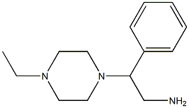 2-(4-乙基哌嗪-1-基)-2-苯基乙烷-1-胺 结构式