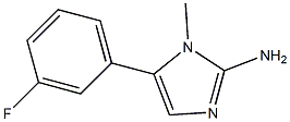 5-(3-FLUORO-PHENYL)-1-METHYL-1H-IMIDAZOL-2-YLAMINE 结构式