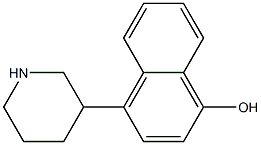 4-PIPERIDIN-3-YL-NAPHTHALEN-1-OL 结构式