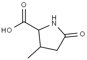 3-METHYL-5-OXO-PYRROLIDINE-2-CARBOXYLIC ACID 结构式