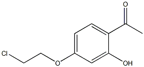 1-[4-(2-Chloroethoxy)-2-hydroxyphenyl]ethanone 结构式