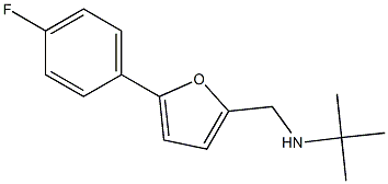 N-((5-(4-FLUOROPHENYL)-2-FURYL)METHYL)-2-METHYLPROPAN-2-AMINE 结构式
