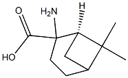 2-AMINO-2-[(1R)-(+)-6,6-DIMETHYLBICYCLO[3.1.1]HEPTANE]CARBOXYLIC ACID 结构式