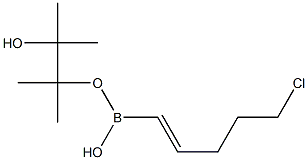 (E)-5-CHLORO-1-PENTENEBORONIC ACID PINACOL ESTER 结构式