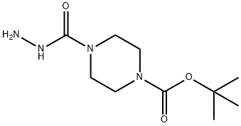 4-(肼羰基)哌嗪-1-羧酸叔丁酯 结构式