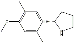 1-((2S)PYRROLIDIN-2-YL)-4-METHOXY-2,5-DIMETHYLBENZENE 结构式