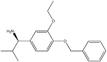 (1R)-1-[3-Ethoxy-4-(phenylmethoxy)phenyl]-2-methylpropylamine 结构式