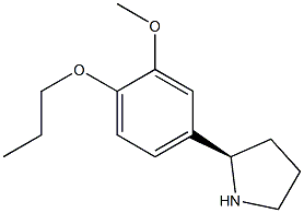 4-((2R)PYRROLIDIN-2-YL)-2-METHOXY-1-PROPOXYBENZENE 结构式