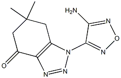 1-(4-AMINO-1,2,5-OXADIAZOL-3-YL)-6,6-DIMETHYL-1,5,6,7-TETRAHYDRO-4H-1,2,3-BENZOTRIAZOL-4-ONE 结构式