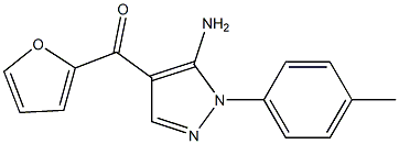 (5-AMINO-1-P-TOLYL-1H-PYRAZOL-4-YL)(FURAN-2-YL)METHANONE 结构式