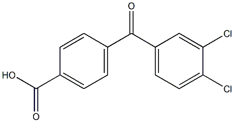4-(3,4-DICHLOROBENZOYL)BENZOIC ACID 结构式