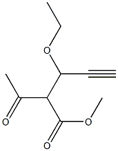 4-PENTYNOIC ACID, 2-ACETYL-3-ETHOXY-, METHYL ESTER 结构式